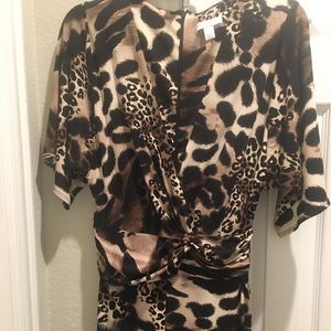 NY&Co. Leopard Jumpsuit - like new, worn twice